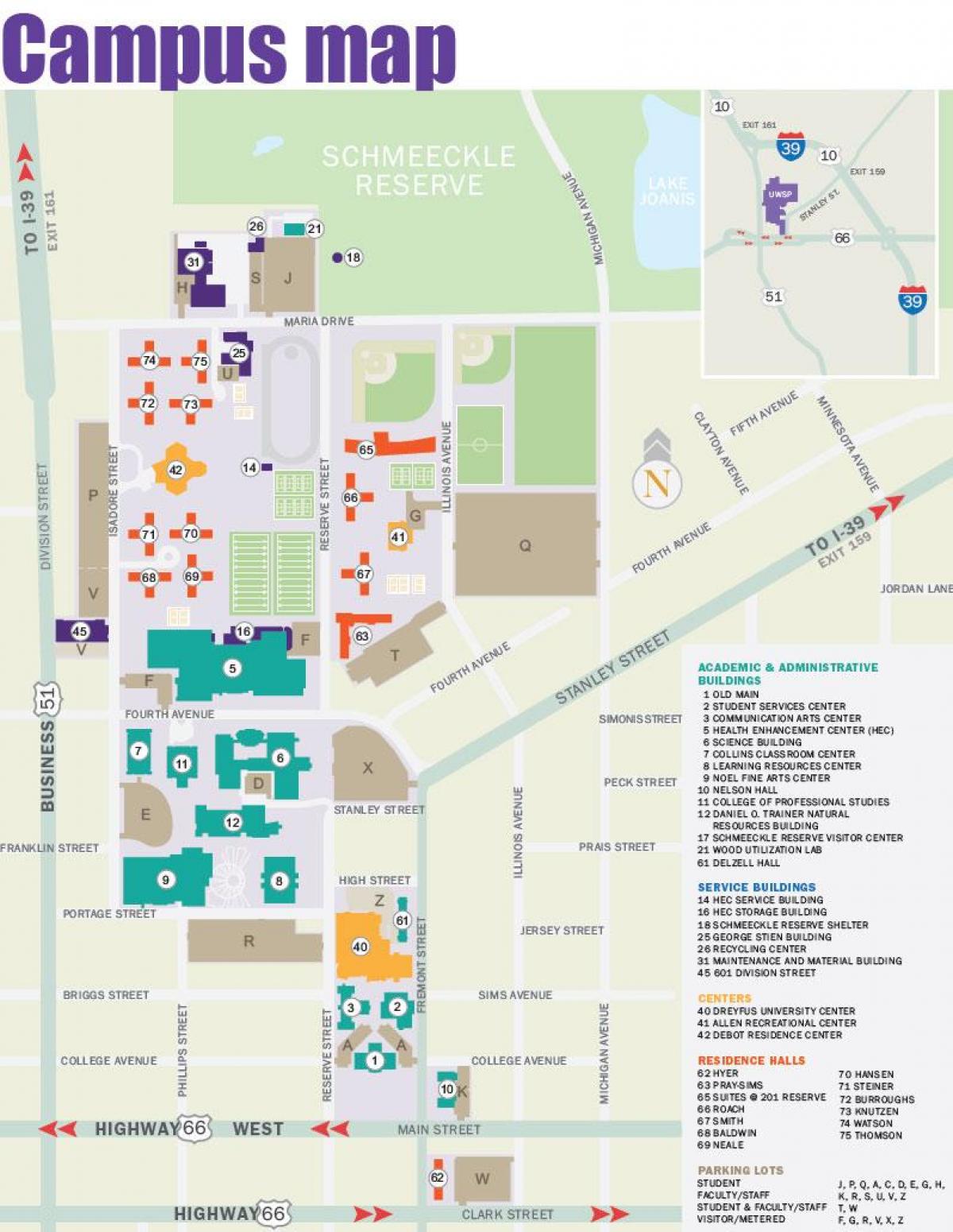 peta kampus NYU