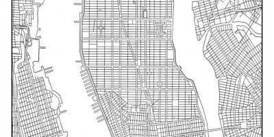 Peta dari Manhattan grid
