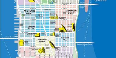 Peta jalan di Manhattan