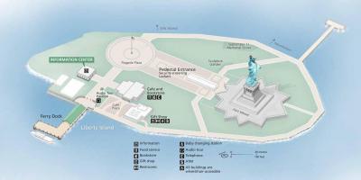Peta dari patung liberty
